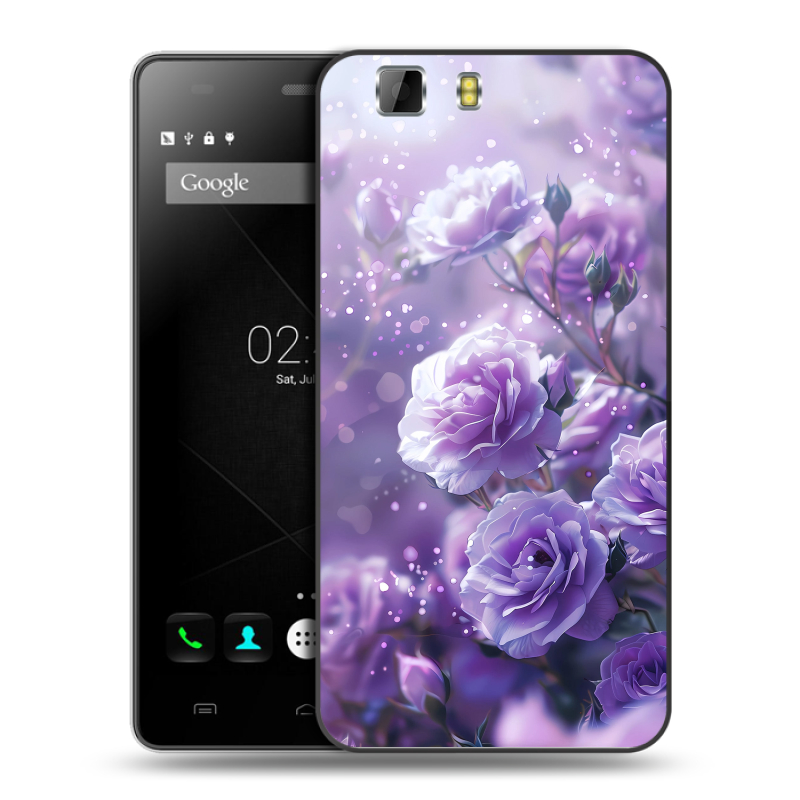 Силиконовый чехол на Doogee X5 с принтом Розы цветы Силиконовый чехол на Doogee X5 с принтом Розы цветы