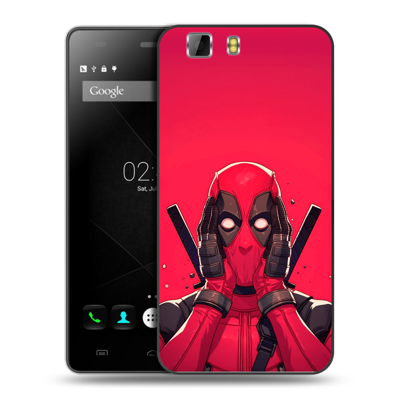Пластиковый чехол на Doogee X5 с принтом Дедпул Deadpool Пластиковый чехол на Doogee X5 с принтом Дедпул Deadpool
