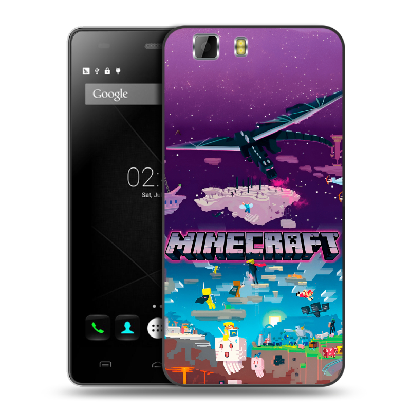Силиконовый чехол на Doogee X5 с принтом Майнкрафт Minecraft Силиконовый чехол на Doogee X5 с принтом Майнкрафт Minecraft