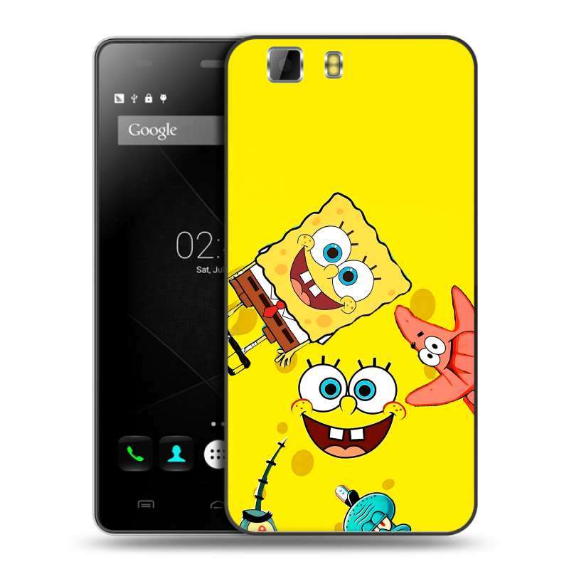 Силиконовый чехол на Doogee X5 с принтом Спанч боб Спанчбоб Силиконовый чехол на Doogee X5 с принтом Спанч боб Спанчбоб