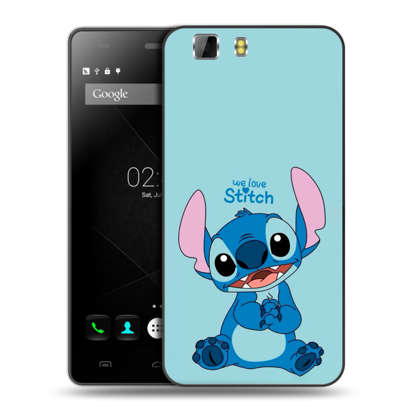 Силиконовый чехол на Doogee X5 с принтом Лило и Стич Силиконовый чехол на Doogee X5 с принтом Лило и Стич
