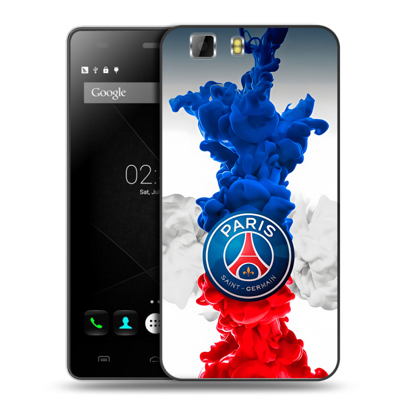 Силиконовый чехол на Doogee X5 с принтом PSG ПСЖ Силиконовый чехол на Doogee X5 с принтом PSG ПСЖ