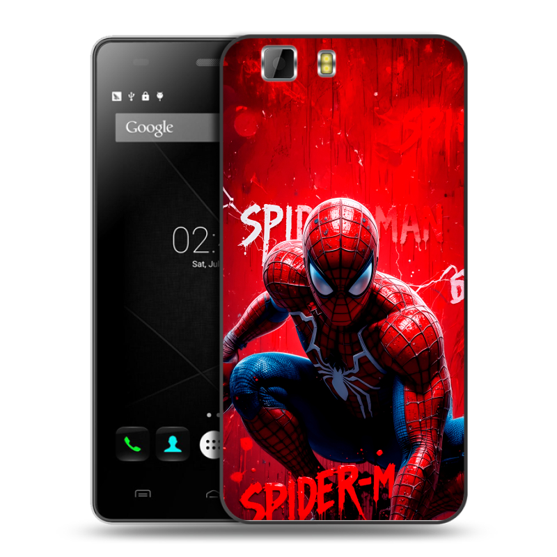 Пластиковый чехол на Doogee X5 с принтом Spiderman Человек паук Пластиковый чехол на Doogee X5 с принтом Spiderman Человек паук