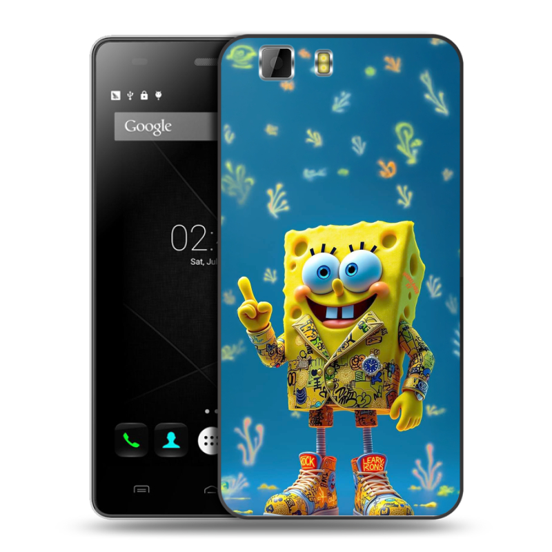 Пластиковый чехол на Doogee X5 с принтом Спанч боб Спанчбоб Пластиковый чехол на Doogee X5 с принтом Спанч боб Спанчбоб