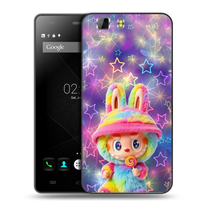 Пластиковый чехол на Doogee X5 с принтом Labubu Лабубу Пластиковый чехол на Doogee X5 с принтом Labubu Лабубу