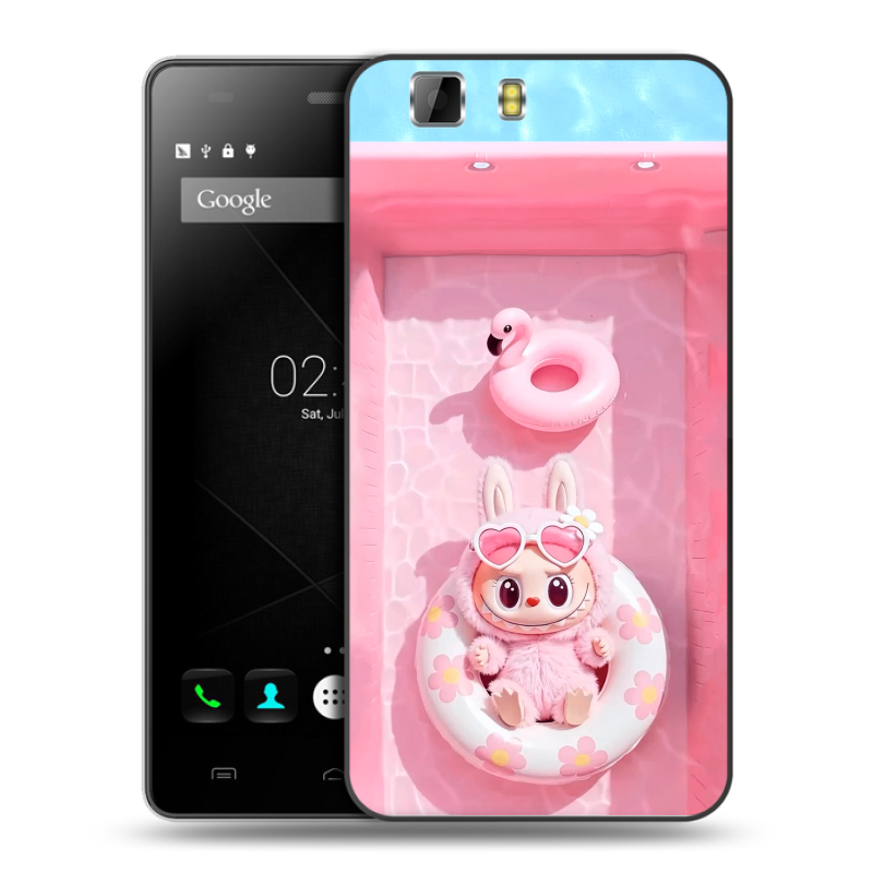 Пластиковый чехол на Doogee X5 с принтом Labubu Лабубу Пластиковый чехол на Doogee X5 с принтом Labubu Лабубу