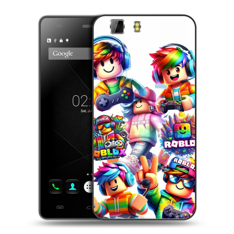 Пластиковый чехол на Doogee X5 с принтом Roblox Роблокс Пластиковый чехол на Doogee X5 с принтом Roblox Роблокс
