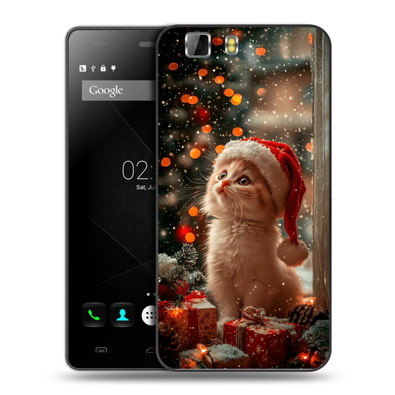 Силиконовый чехол на Doogee X5 с принтом Новый год Силиконовый чехол на Doogee X5 с принтом Новый год