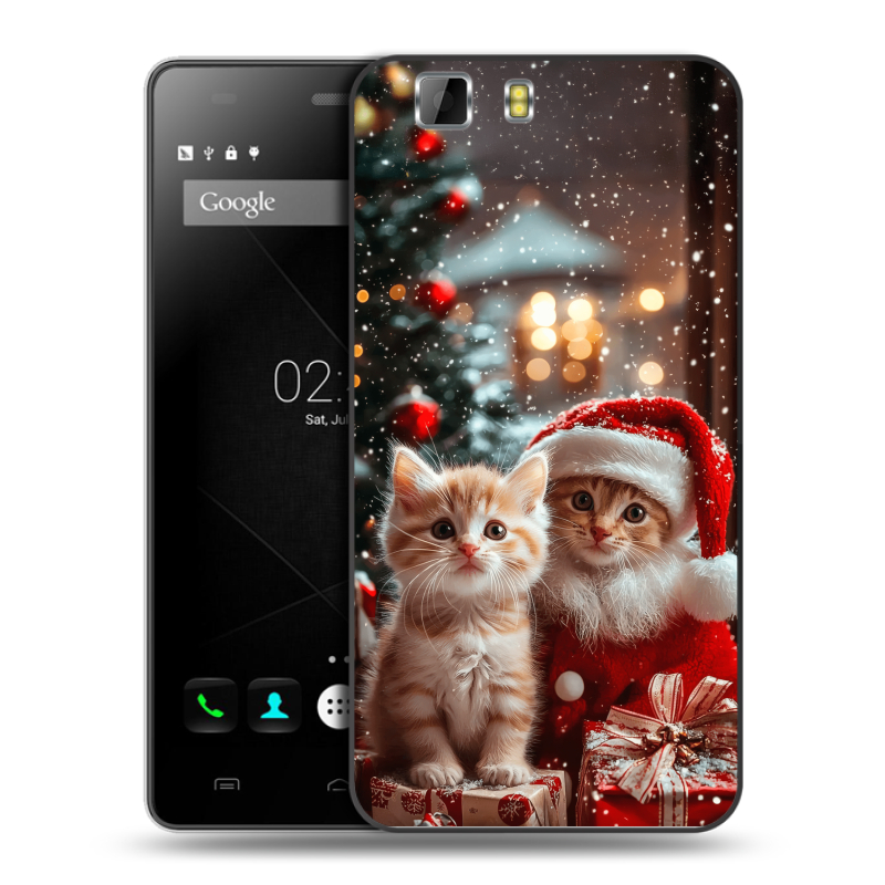 Пластиковый чехол на Doogee X5 с принтом Новый год Пластиковый чехол на Doogee X5 с принтом Новый год