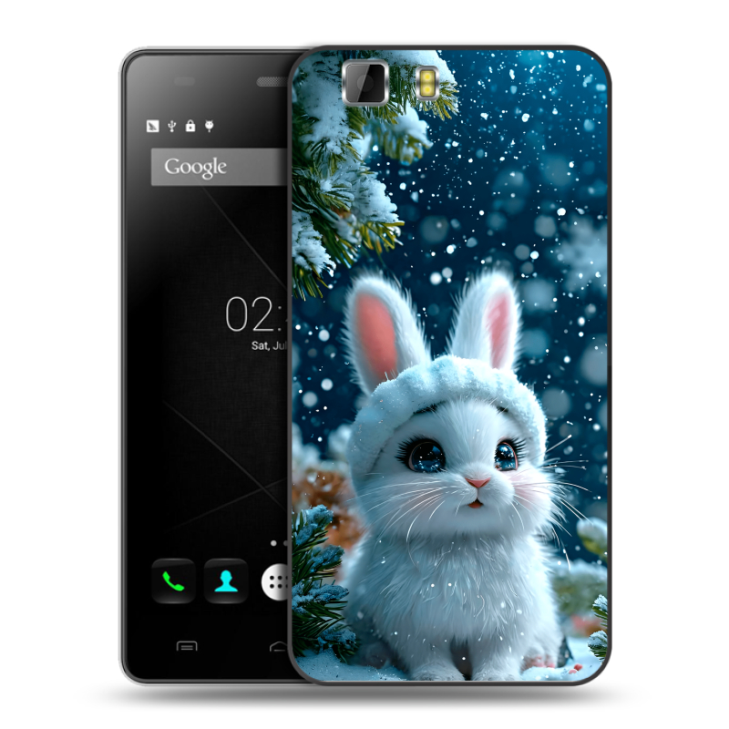 Силиконовый чехол на Doogee X5 с принтом Новый год Силиконовый чехол на Doogee X5 с принтом Новый год