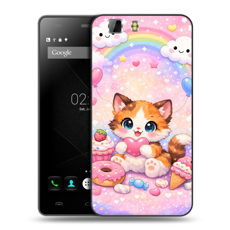 Силиконовый чехол на Doogee X5 с принтом для девочек Силиконовый чехол на Doogee X5 с принтом для девочек