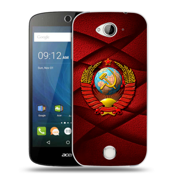 Силиконовый чехол на Acer Liquid Z530 с принтом Герб СССР