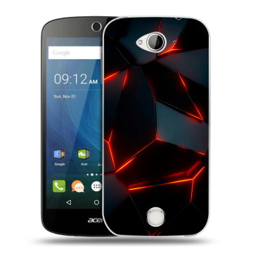 Силиконовый чехол на Acer Liquid Z530 с принтом Яркие абстракции