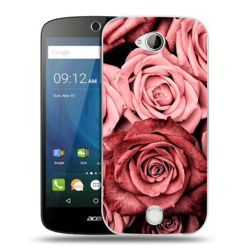 Силиконовый чехол на Acer Liquid Z530 с принтом Цветы розы
