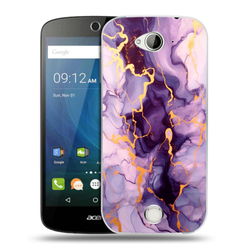 Силиконовый чехол на Acer Liquid Z530 с принтом Мрамор