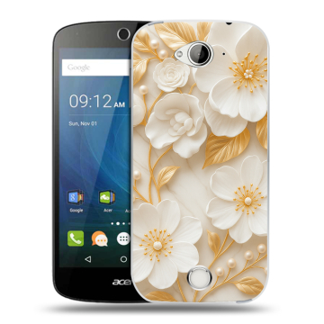 Силиконовый чехол на Acer Liquid Z530 с принтом Цветы