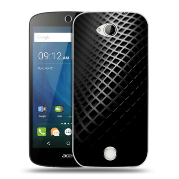 Силиконовый чехол на Acer Liquid Z530 с принтом Текстура металла