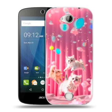 Силиконовый чехол на Acer Liquid Z530 с принтом милые котики Силиконовый чехол на Acer Liquid Z530 с принтом милые котики