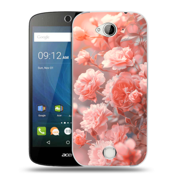 Силиконовый чехол на Acer Liquid Z530 с принтом Розы цветы