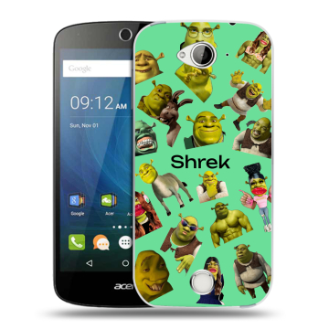 Силиконовый чехол на Acer Liquid Z530 с принтом Шрек Shrek Силиконовый чехол на Acer Liquid Z530 с принтом Шрек Shrek