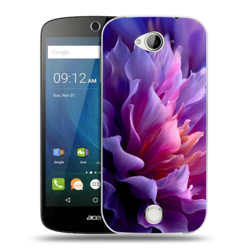 Силиконовый чехол на Acer Liquid Z530 с принтом женский цветы