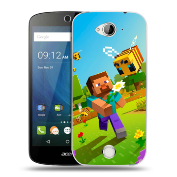 Силиконовый чехол на Acer Liquid Z530 с принтом Майнкрафт Minecraft Силиконовый чехол на Acer Liquid Z530 с принтом Майнкрафт Minecraft