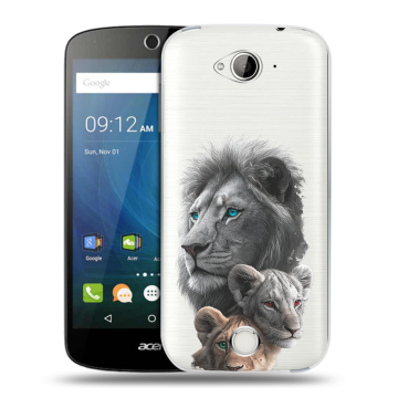 Силиконовый чехол на Acer Liquid Z530 с принтом Львы Силиконовый чехол на Acer Liquid Z530 с принтом Львы