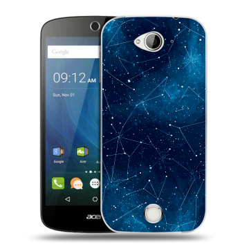 Силиконовый чехол на Acer Liquid Z530 с принтом Космос звезды Силиконовый чехол на Acer Liquid Z530 с принтом Космос звезды
