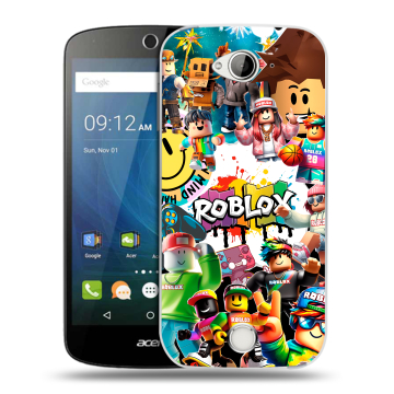 Силиконовый чехол на Acer Liquid Z530 с принтом Roblox Роблокс Силиконовый чехол на Acer Liquid Z530 с принтом Roblox Роблокс