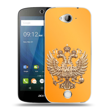 Силиконовый чехол на Acer Liquid Z530 с принтом Герб Флаг России Силиконовый чехол на Acer Liquid Z530 с принтом Герб Флаг России