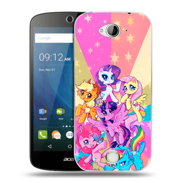 Силиконовый чехол на Acer Liquid Z530 с принтом My little pony Дружба чудо