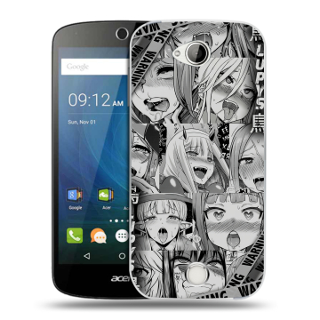 Силиконовый чехол на Acer Liquid Z530 с принтом Ahegao Ахегао Аниме Силиконовый чехол на Acer Liquid Z530 с принтом Ahegao Ахегао Аниме