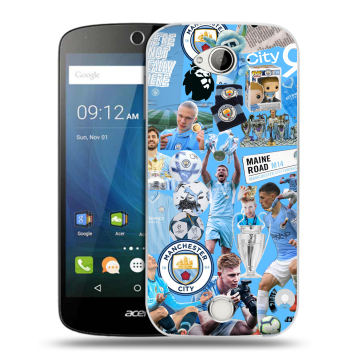 Силиконовый чехол на Acer Liquid Z530 с принтом Man City Манчестер Сити Силиконовый чехол на Acer Liquid Z530 с принтом Man City Манчестер Сити