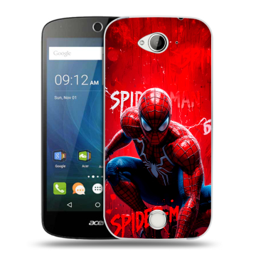 Силиконовый чехол на Acer Liquid Z530 с принтом Spiderman Человек паук Силиконовый чехол на Acer Liquid Z530 с принтом Spiderman Человек паук