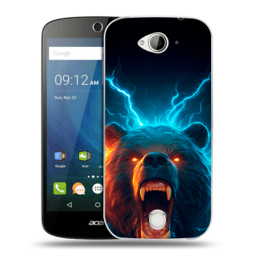 Силиконовый чехол на Acer Liquid Z530 с принтом Медведь Силиконовый чехол на Acer Liquid Z530 с принтом Медведь