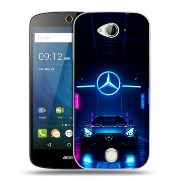 Силиконовый чехол на Acer Liquid Z530 с принтом Mercedes Мерседес