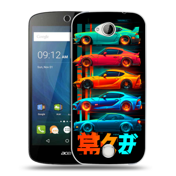 Силиконовый чехол на Acer Liquid Z530 с принтом машины тачки Силиконовый чехол на Acer Liquid Z530 с принтом машины тачки