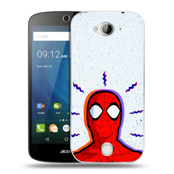 Силиконовый чехол на Acer Liquid Z530 с принтом Spiderman Человек паук Силиконовый чехол на Acer Liquid Z530 с принтом Spiderman Человек паук