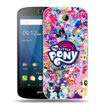 Силиконовый чехол на Acer Liquid Z530 с принтом My little pony Дружба чудо
