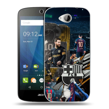 Силиконовый чехол на Acer Liquid Z530 с принтом Messi Barcelona