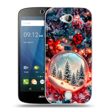 Силиконовый чехол на Acer Liquid Z530 с принтом Новый год Силиконовый чехол на Acer Liquid Z530 с принтом Новый год