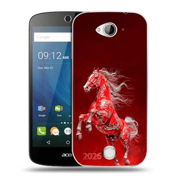 Силиконовый чехол на Acer Liquid Z530 с принтом Новый год Силиконовый чехол на Acer Liquid Z530 с принтом Новый год