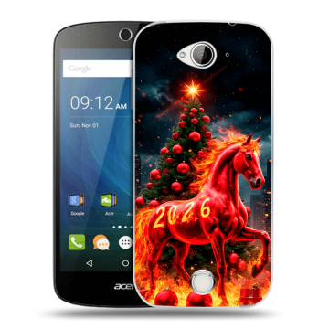 Силиконовый чехол на Acer Liquid Z530 с принтом Новый год Силиконовый чехол на Acer Liquid Z530 с принтом Новый год