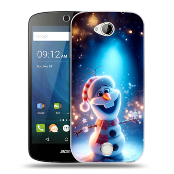 Силиконовый чехол на Acer Liquid Z530 с принтом Новый год Силиконовый чехол на Acer Liquid Z530 с принтом Новый год