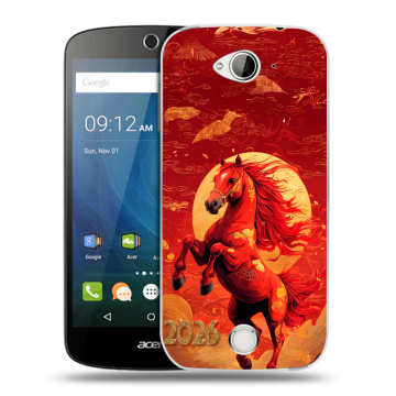Силиконовый чехол на Acer Liquid Z530 с принтом Новый год Силиконовый чехол на Acer Liquid Z530 с принтом Новый год