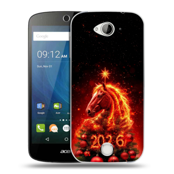 Силиконовый чехол на Acer Liquid Z530 с принтом Новый год Силиконовый чехол на Acer Liquid Z530 с принтом Новый год