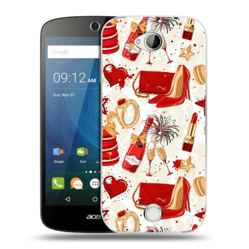 Силиконовый чехол на Acer Liquid Z530 с принтом Новый год Силиконовый чехол на Acer Liquid Z530 с принтом Новый год