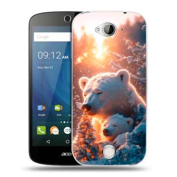 Силиконовый чехол на Acer Liquid Z530 с принтом Новый год Силиконовый чехол на Acer Liquid Z530 с принтом Новый год