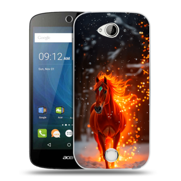 Силиконовый чехол на Acer Liquid Z530 с принтом Новый год Силиконовый чехол на Acer Liquid Z530 с принтом Новый год