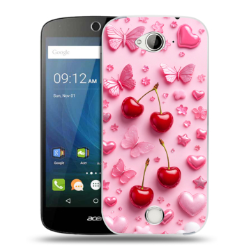 Силиконовый чехол на Acer Liquid Z530 с принтом для девочек